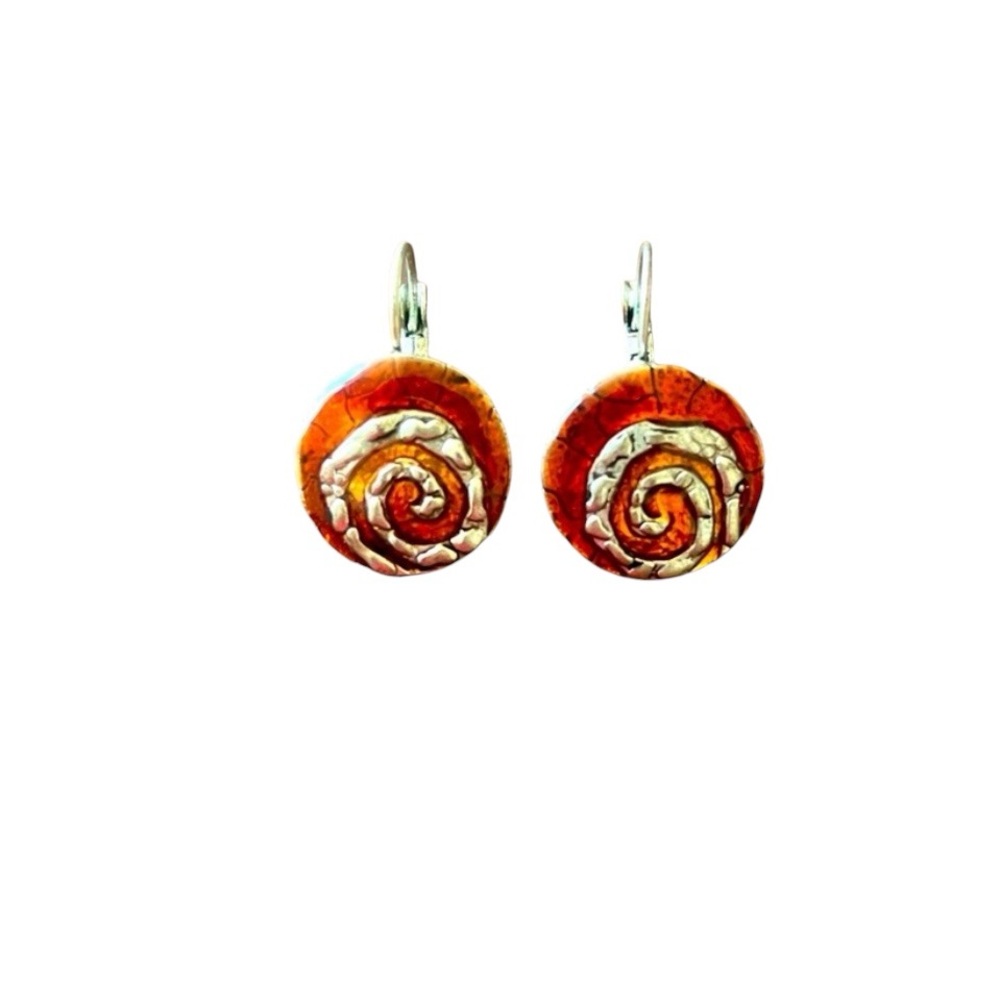 Silver earrings